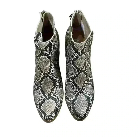 NORDSTROMS BP Jett Natural Snakeskin Faux Leather Bootie Size 8 - Picture 4 of 6